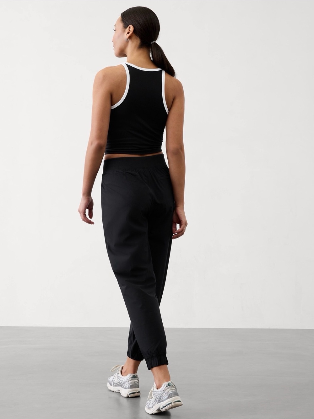 Athleta Taupe Brooklyn Zip-Hem Joggers - Picture 5 of 5